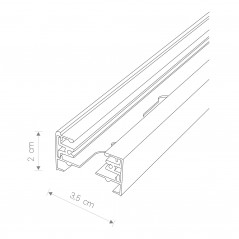 PROFILE TRACK BLACK 1 METER 9448 1F ,Domov , najled, najled.sk, elektro, elektro humenne