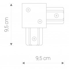 PROFILE RECESSED L-CONNECTOR 8971 1F ,Domov , najled, najled.sk, elektro, elektro humenne