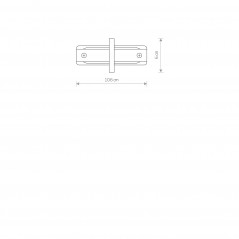 PROFILE RECESSED STRAIGHT CONNECTOR WHITE 8967 1F ,Domov , najled, najled.sk, elektro, elektro humenne