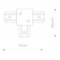 PROFILE RECESSED T-CONNECTOR 8835 1F ,Domov , najled, najled.sk, elektro, elektro humenne