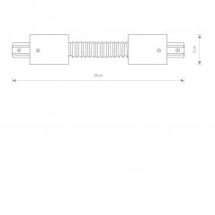 PROFILE RECESSED FLEX CONNECTOR WHITE 8384 1F ,Domov , najled, najled.sk, elektro, elektro humenne