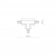 CTLS RECESSED POWER T CONNECTOR , RIGHT 2 (T-R2) BLACK 8682 3F ,Domov , najled, najled.sk, elektro, elektro humenne