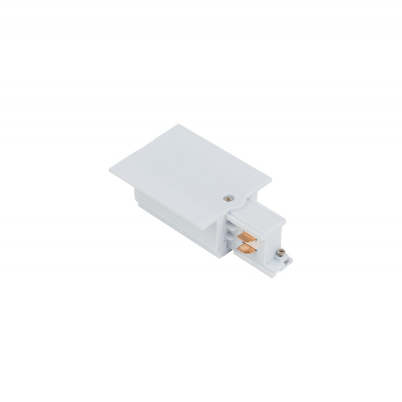 CTLS RECESSED POWER END CAP, LEFT (PE-L) WHITE 8234 3F