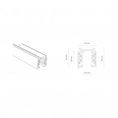 CTLS TRACK 3 CIRTUIT WHITE 2M 8717 3F ,Domov , najled, najled.sk, elektro, elektro humenne