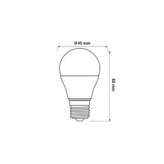 Žiarovka LED E27 5W G45 ,Domov , najled, najled.sk, elektro, elektro humenne